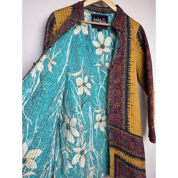Rara Avis by Iris Apfel Quilted Kantha Fabric Jacket Sz. M - Picture 7 of 9